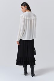 Talia Crepe Tie Neck Blouse