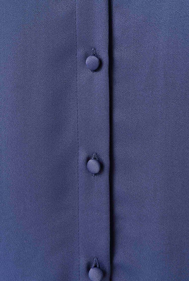 Esther Collared Satin Shirt