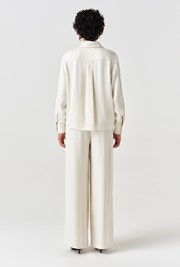 Esther Collared Satin Shirt