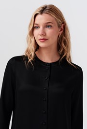 Efie Luxurious Satin Back Crepe Blouse