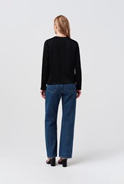 Efie Luxurious Satin Back Crepe Blouse