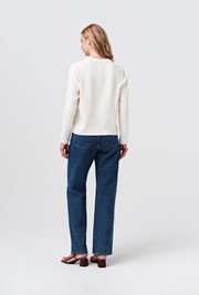 Efie Satin Back Crepe Blouse