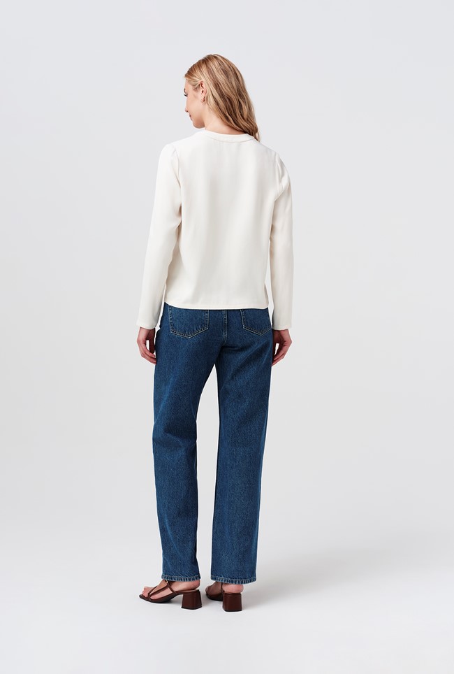 Efie Satin Back Crepe Blouse