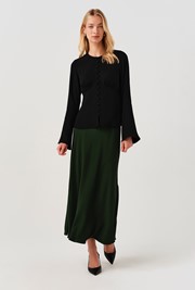 Ceaira Button Down Bell Sleeve Blouse