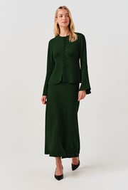 Ceaira Button Down Bell Sleeve Blouse