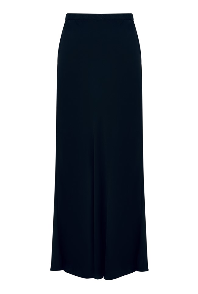 Luna Satin Slip Midi Skirt 