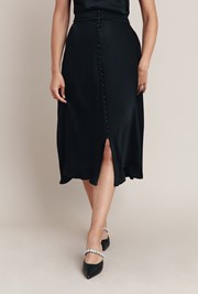Eva Satin Slip Midi Skirt