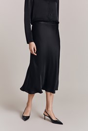 Luna Satin Slip Skirt