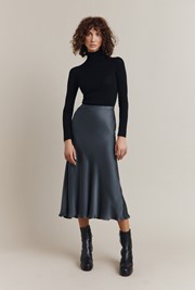 Luna Satin Slip Skirt