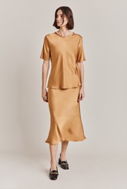 Luna Satin Slip Skirt