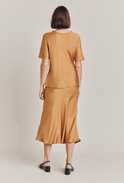 Luna Satin Slip Skirt