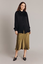 Luna Satin Slip Skirt