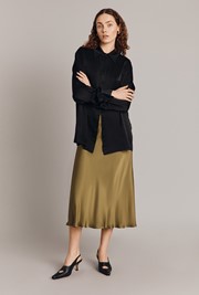 Luna Satin Slip Skirt