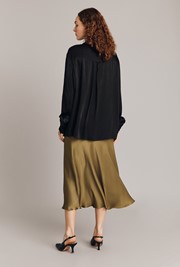 Luna Satin Slip Skirt