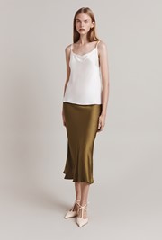Luna Satin Slip Skirt