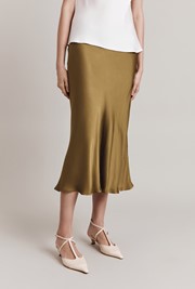 Luna Satin Slip Skirt