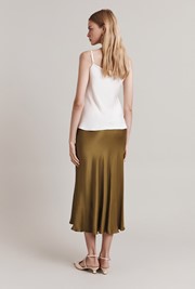 Luna Satin Slip Skirt