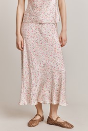 Darcy Satin Midi Skirt
