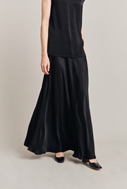 Adrianna Satin Maxi Slip Skirt