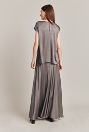 Adrianna Satin Maxi Slip Skirt