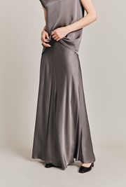 Adrianna Satin Maxi Slip Skirt