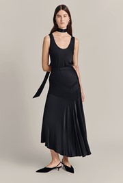 Skye Satin Midi Skirt