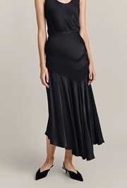 Skye Satin Midi Skirt