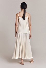 Poppy Satin Midi Skirt