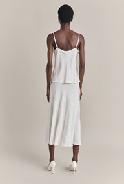 Eva Sequin Crepe Midi Skirt