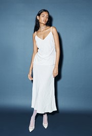 Eva Sequin Crepe Midi Skirt