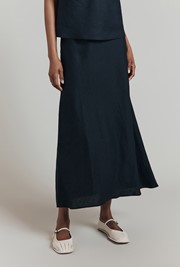 Jessica Linen Midi Skirt