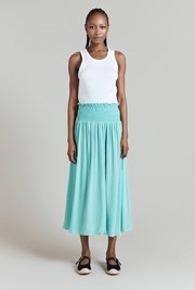 Ember Crinkle Midi Skirt