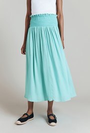 Ember Crinkle Midi Skirt