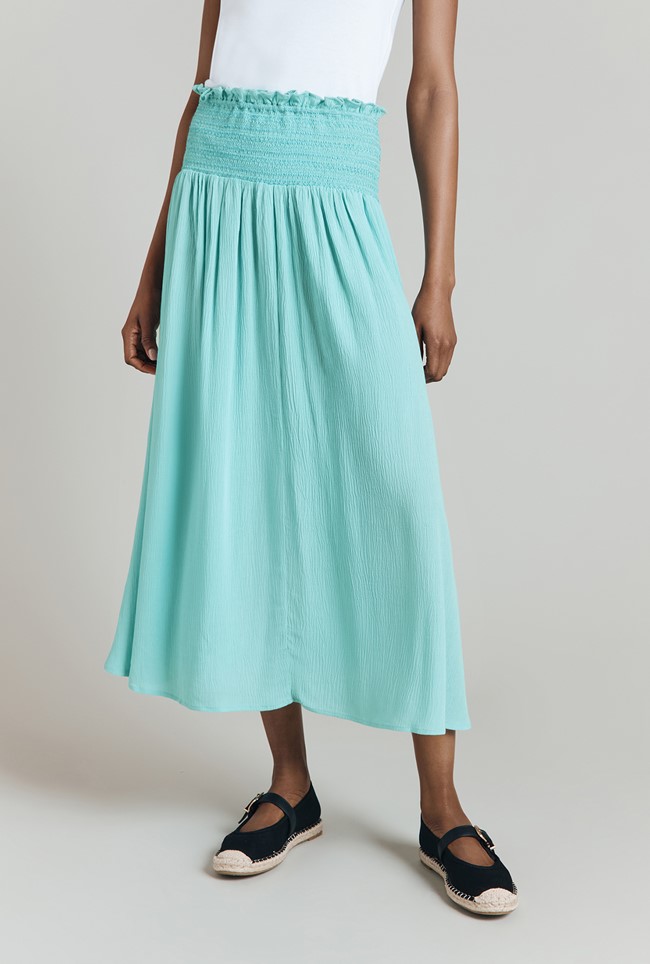 Ember Crinkle Midi Skirt