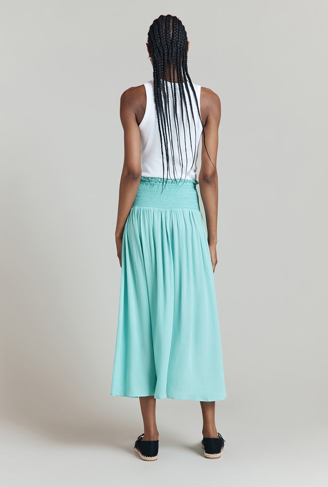 Ember Crinkle Midi Skirt