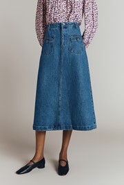 Joleen Denim Midi Skirt