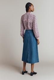 Joleen Denim Midi Skirt