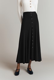 Emmie Cotton Jersey Midi Skirt