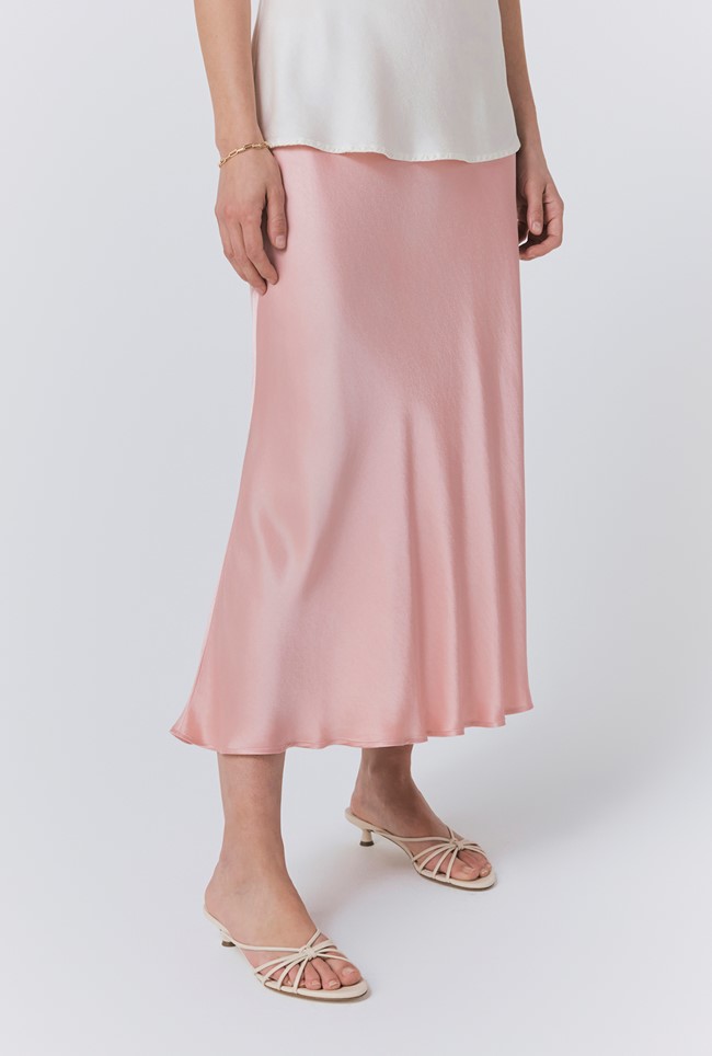 Luna Satin Slip Skirt