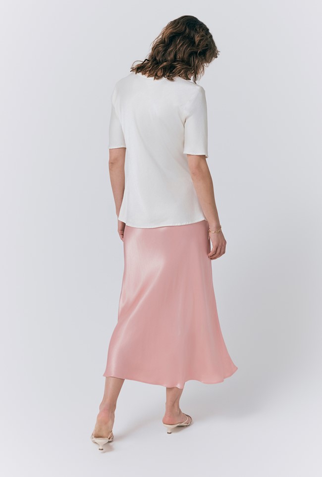 Luna Satin Slip Skirt