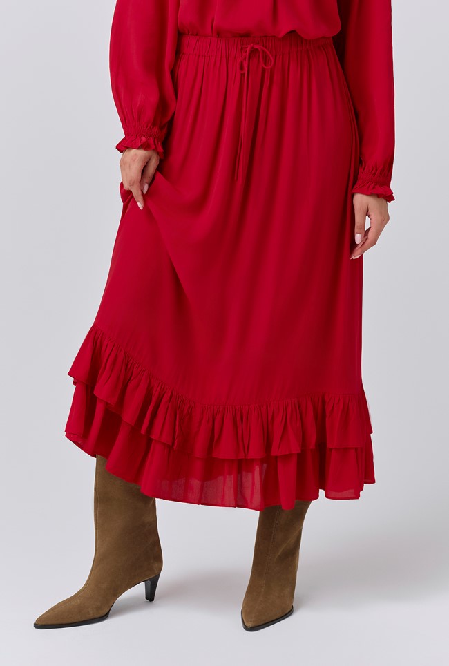 Scarlett Crepe Midi Skirt