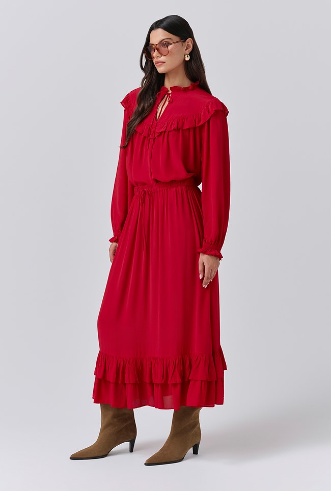 Scarlett Crepe Midi Skirt