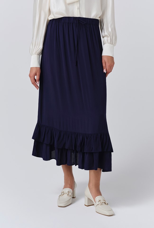 Scarlett Crepe Midi Skirt