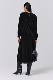 Lunette Velvet Midi Skirt