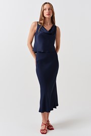 Lyra Crepe Midi Skirt