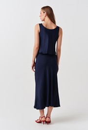 Lyra Crepe Midi Skirt