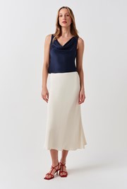 Lyra Crepe Midi Skirt