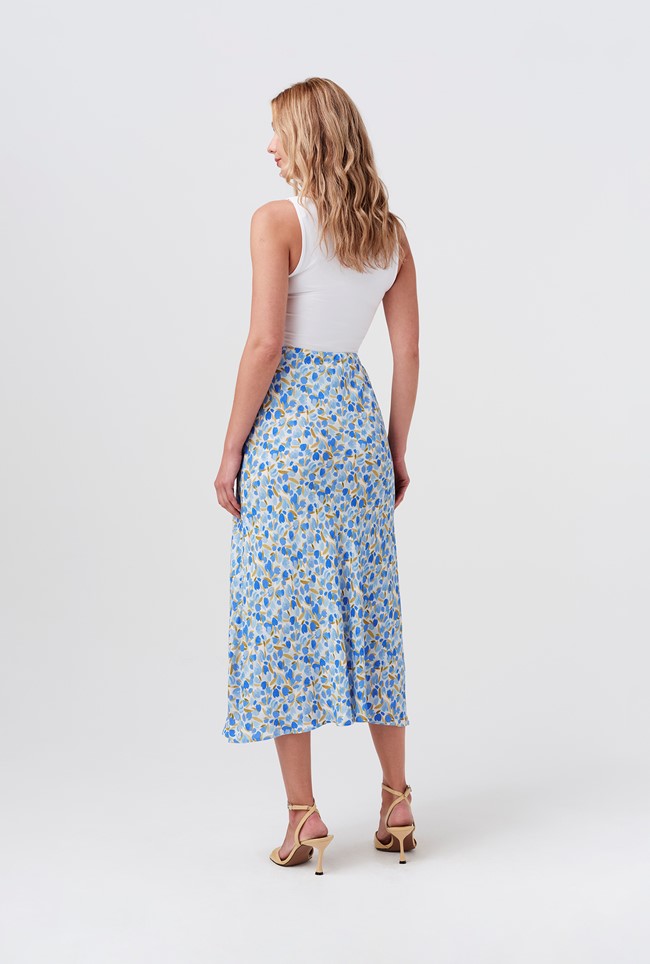 Luna Satin Midi Slip Skirt