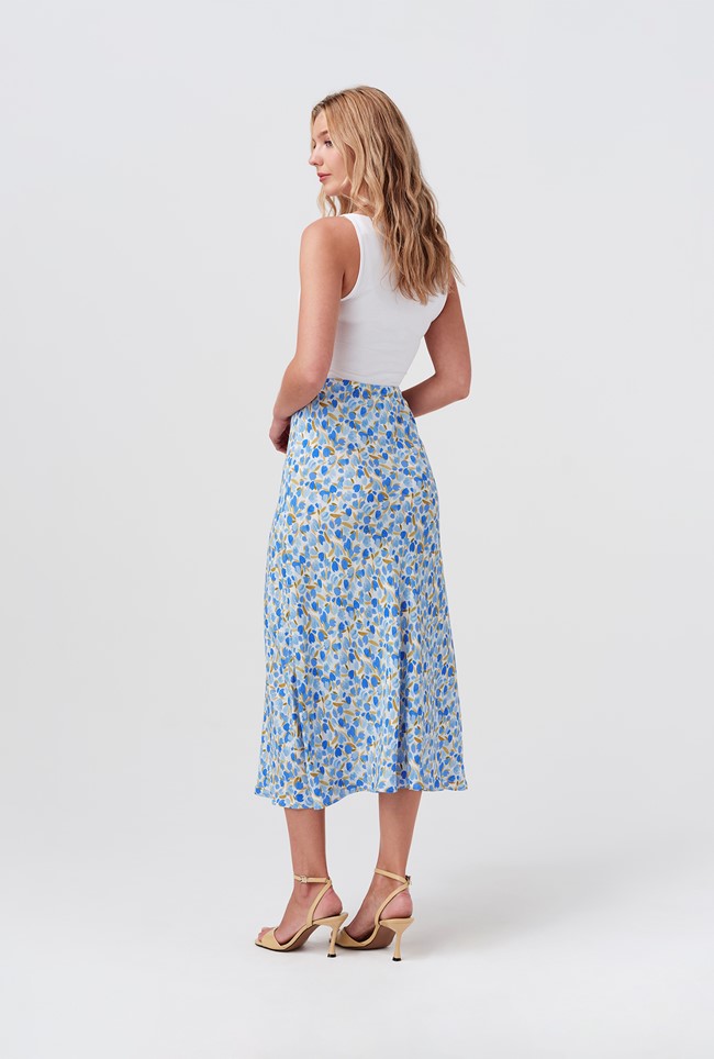 Luna Satin Midi Slip Skirt