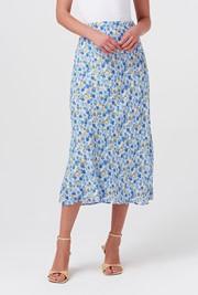Luna Crepe Midi Slip Skirt
